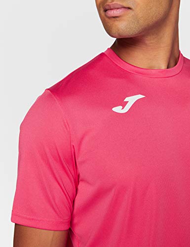 Joma Combi Camiseta Manga Corta, Hombre, Rosa (Fucsia), XL