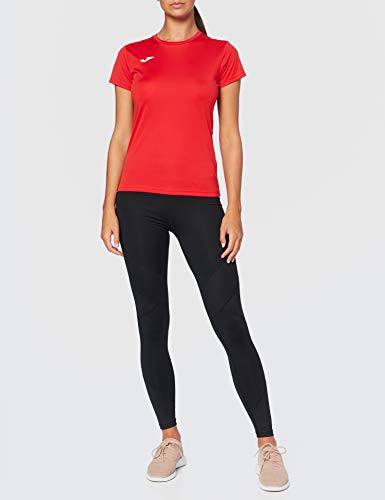Joma Combi Woman M/C Camiseta Deportiva para Mujer de Manga Corta y Cuello Redondo, Rojo (Red), XL