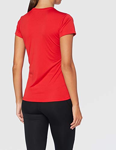 Joma Combi Woman M/C Camiseta Deportiva para Mujer de Manga Corta y Cuello Redondo, Rojo (Red), XL