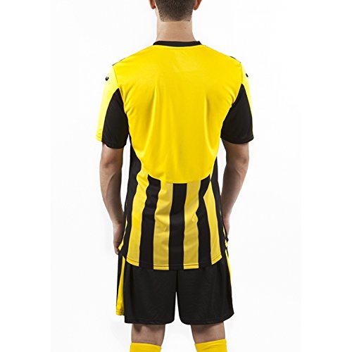 Joma Copa Camiseta de Equipación de Manga Corta, Hombres, Amarillo/Negro, L