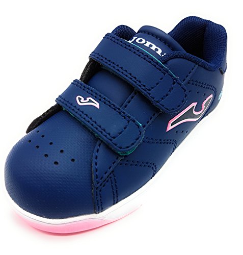 Joma GINKANA JR, Zapatillas Unisex niño, Blanco Blanco Fucsia 710, 34 EU