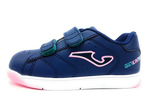 Joma GINKANA JR, Zapatillas Unisex niño, Blanco Blanco Fucsia 710, 34 EU