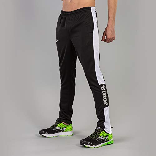 Joma Pantalon Championship IV Largo, Hombres, Negro (Black/White), XL Joma Pantalon Championship IV Largo, Hombres, Negro (Black/White), XL