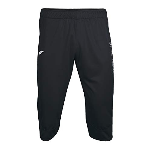 Joma Pantalon Pirata Vela Negro, Hombres, XL