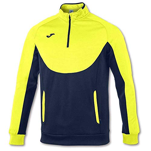 Joma Sudadera Essential 1/2 CREMALL - Sudadera, Hombre, Multicolor(Amarillo-Marino)