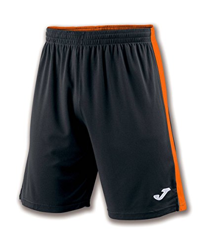 Joma Tokio II Pantalones Cortos, Hombre, Multicolor (Negro/Naranja), L