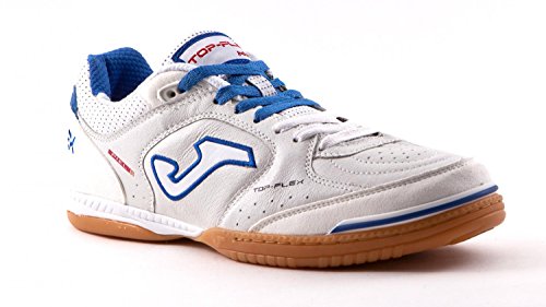 Joma Top Flex Zapatillas de fútbol Sala, Hombre, Blanco (602 White/Black/Orange Indoor 000), 40 EU Joma Top Flex Zapatillas de fútbol Sala, Hombre, Blanco (602 White/Black/Orange Indoor 000), 40 EU