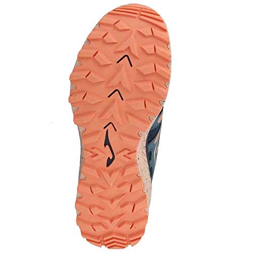 Joma Trek Lady, Zapatillas para Carreras de montaña Mujer, Azul-Rosa, 38 EU