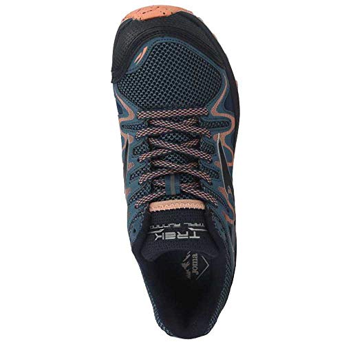 Joma Trek Lady, Zapatillas para Carreras de montaña Mujer, Azul-Rosa, 38 EU