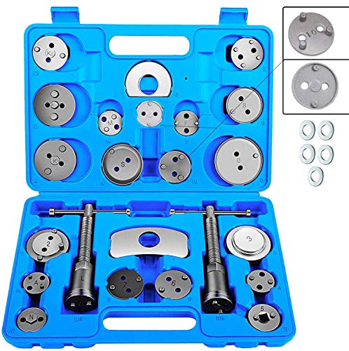 JOMAFA - Reposicionador de pistones de frenos 24 + 5 piezas retractor (para reposicionar el pistón de freno al cambiar los discos, las zapatas o las pastillas de freno) JOMAFA - Reposicionador de pistones de frenos 24 + 5 piezas retractor (para reposicionar el pistón de freno al cambiar los discos, las zapatas o las pastillas de freno)
