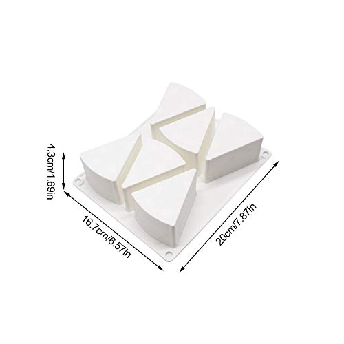 Josietomy - Molde de silicona para tartas de 8 agujeros, 6 agujeros en forma de queso, para moldes de postre de espuma, pudding a la gelatina, antiadherente, pasteles y bandejas de musgo Josietomy - Molde de silicona para tartas de 8 agujeros, 6 agujeros en forma de queso, para moldes de postre de espuma, pudding a la gelatina, antiadherente, pasteles y bandejas de musgo