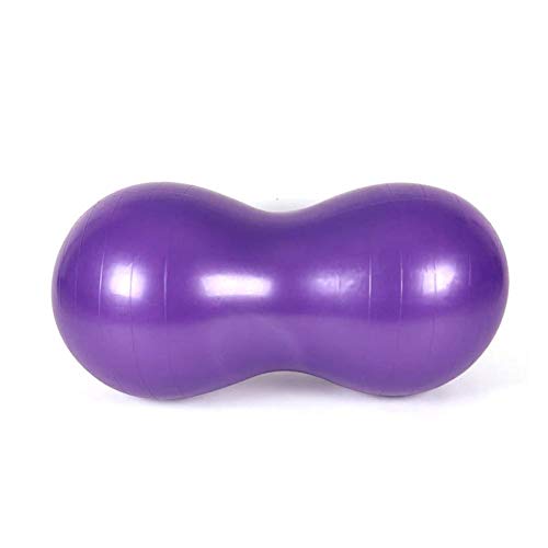 josietomy Pelota de ejercicio con forma de cacahuete para ejercicios de yoga, con bomba de mano, calidad de gimnasio, para mujeres y hombres