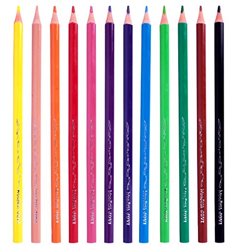 Jovi Lápices de colores Woodless, 12 unidades, Colores surtidos (734/12), Única Jovi Lápices de colores Woodless, 12 unidades, Colores surtidos (734/12), Única