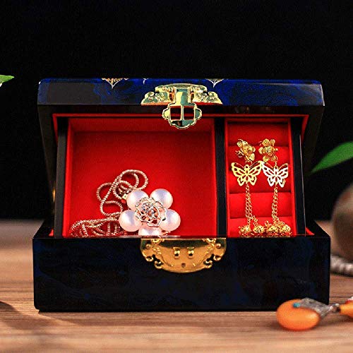 Joyero China Furniture Online Lacado Joyero Muebles orientales/Regalos Joyero Lacado Negro con Flores (Color : F) Joyero China Furniture Online Lacado Joyero Muebles orientales/Regalos Joyero Lacado Negro con Flores (Color : F)