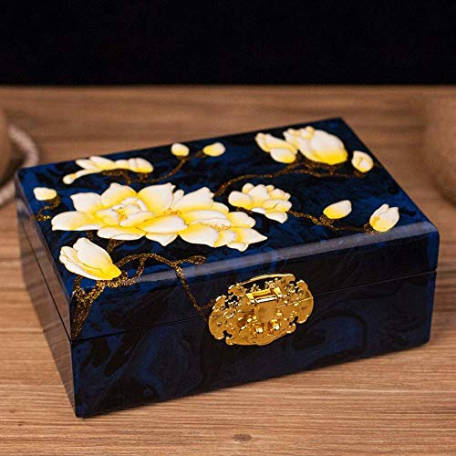 Joyero China Furniture Online Lacado Joyero Muebles orientales/Regalos Joyero Lacado Negro con Flores (Color : F) Joyero China Furniture Online Lacado Joyero Muebles orientales/Regalos Joyero Lacado Negro con Flores (Color : F)