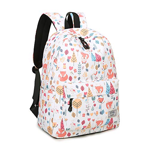 Joymoze Mochila de Estudiante y Ocio Impermeable - Cartera Escolar para Niñas con Lindo Estampado Zorro 841 Joymoze Mochila de Estudiante y Ocio Impermeable - Cartera Escolar para Niñas con Lindo Estampado Zorro 841