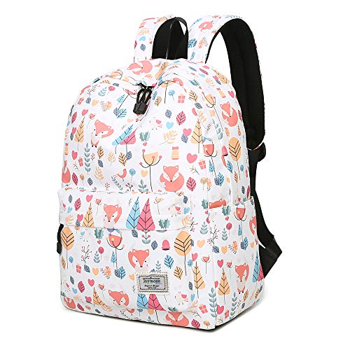 Joymoze Mochila de Estudiante y Ocio Impermeable - Cartera Escolar para Niñas con Lindo Estampado Zorro 841 Joymoze Mochila de Estudiante y Ocio Impermeable - Cartera Escolar para Niñas con Lindo Estampado Zorro 841