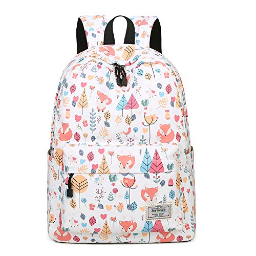Joymoze Mochila de Estudiante y Ocio Impermeable - Cartera Escolar para Niñas con Lindo Estampado Zorro 841 Joymoze Mochila de Estudiante y Ocio Impermeable - Cartera Escolar para Niñas con Lindo Estampado Zorro 841