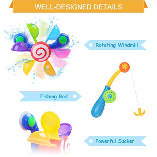 joyoldelf Juguetes Bañera - 7 Piezas Juguete de Pesca Juguetes Baño a Los Niños Niña Juguetes Educativos joyoldelf Juguetes Bañera - 7 Piezas Juguete de Pesca Juguetes Baño a Los Niños Niña Juguetes Educativos