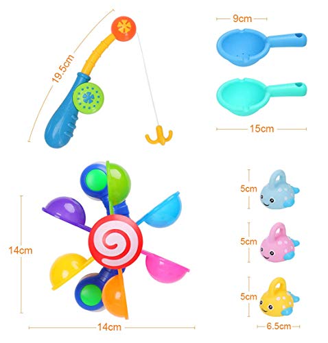 joyoldelf Juguetes Bañera - 7 Piezas Juguete de Pesca Juguetes Baño a Los Niños Niña Juguetes Educativos joyoldelf Juguetes Bañera - 7 Piezas Juguete de Pesca Juguetes Baño a Los Niños Niña Juguetes Educativos