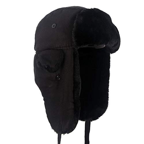 JOYOTER Sombrero de Bombardero de Invierno Unisex Que se Mantiene Caliente Mientras se Patina en Clima frío Sombrero de Caza a Prueba de Viento