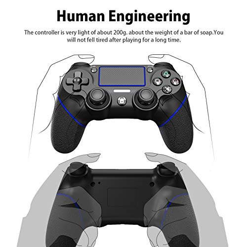 JOYSKY Mando Inalámbrico para Playstation 4,Controlador De Juegos Inalámbrico con Control De Vibración Dual del Motor De Doble Palanca para PS4 (Azul) JOYSKY Mando Inalámbrico para Playstation 4,Controlador De Juegos Inalámbrico con Control De Vibración Dual del Motor De Doble Palanca para PS4 (Azul)