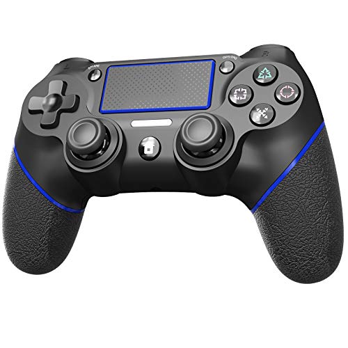 JOYSKY Mando Inalámbrico para Playstation 4,Controlador De Juegos Inalámbrico con Control De Vibración Dual del Motor De Doble Palanca para PS4 (Azul)