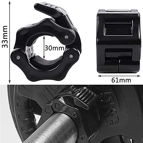 JPYH Hebilla para Mancuernas, Clip para Mancuernas 30 mm, Hebilla para Mancuernas, Adecuada para Levantamiento de Pesas,Powerlifting para Entrenamiento Profesional,2 PCS, Negro JPYH Hebilla para Mancuernas, Clip para Mancuernas 30 mm, Hebilla para Mancuernas, Adecuada para Levantamiento de Pesas,Powerlifting para Entrenamiento Profesional,2 PCS, Negro