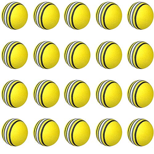 JPYH Práctica Pelotas de Golf, 20 Unidades, Indoor Práctica Esponja Espuma Bolas para Principiantes, niños y Aficionados (Amarillo) JPYH Práctica Pelotas de Golf, 20 Unidades, Indoor Práctica Esponja Espuma Bolas para Principiantes, niños y Aficionados (Amarillo)