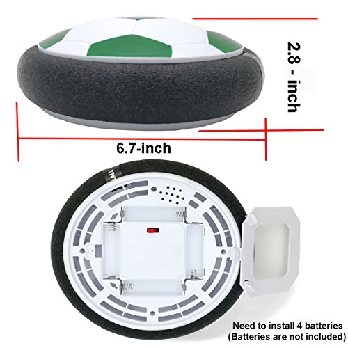 JRD&BS WINL Divertido BalÓN De Juguete: BalÓN Deportivo De SuspensiÓN De Aire LED para Interiores, Juguete De FÚTbol 3 - 12 Años para Niños (Style2 Green) JRD&BS WINL Divertido BalÓN De Juguete: BalÓN Deportivo De SuspensiÓN De Aire LED para Interiores, Juguete De FÚTbol 3 - 12 Años para Niños (Style2 Green)
