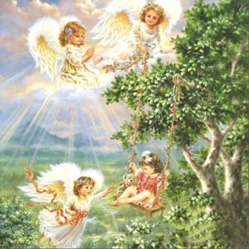 JRGGPO Angel Swing DIY Diamante Bordado Diamante Pintura Punto de Cruz Decoración del hogar Rhinestone Square Full Diamond KBL-30x30cm JRGGPO Angel Swing DIY Diamante Bordado Diamante Pintura Punto de Cruz Decoración del hogar Rhinestone Square Full Diamond KBL-30x30cm