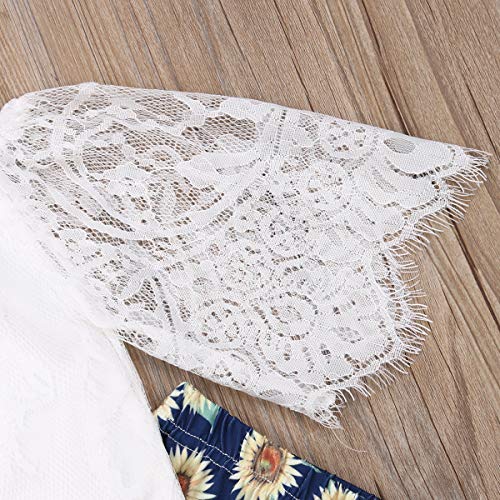 jsadfojas Recién Nacido Niño pequeño Niños Bebé Niñas Top sin Mangas de Encaje Pantalones de Girasol Pantalones Sueltos Conjunto de Trajes de Campana (White, 3-4 Years) jsadfojas Recién Nacido Niño pequeño Niños Bebé Niñas Top sin Mangas de Encaje Pantalones de Girasol Pantalones Sueltos Conjunto de Trajes de Campana (White, 3-4 Years)