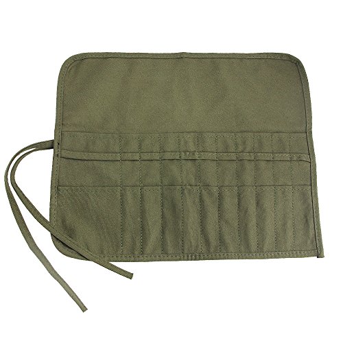 JTDEAL Bolsa para pinceles de pintura, 22 ranuras pintura almacenamiento cepillo para acrílico aceite acuarela gouache artista pintura cepillo de rodillo para bolsita de lona(verde) JTDEAL Bolsa para pinceles de pintura, 22 ranuras pintura almacenamiento cepillo para acrílico aceite acuarela gouache artista pintura cepillo de rodillo para bolsita de lona(verde)