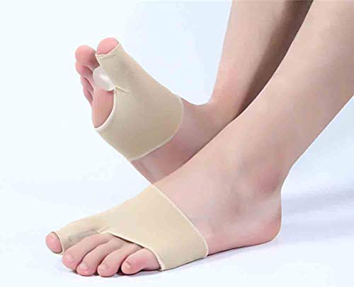 Juanete Corrector Dedo Gordo Del Pie Enderezadora, 1 Par De Juanete Abductor Del Protectores De Mangas, Con Gel De Silicona Del Cojín Del Dedo Del Pie Y Separadores De Hallux Valgus Alivio Del Dolor