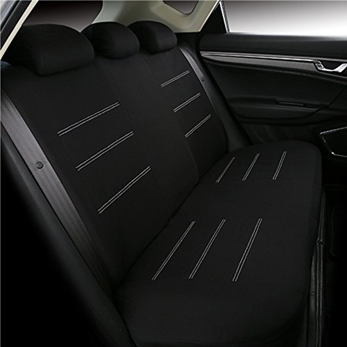 Juego completo de fundas para asientos de coche universales (bordado mariposa) - 9 Piezas Juego completo de fundas para asientos de coche universales (bordado mariposa) - 9 Piezas