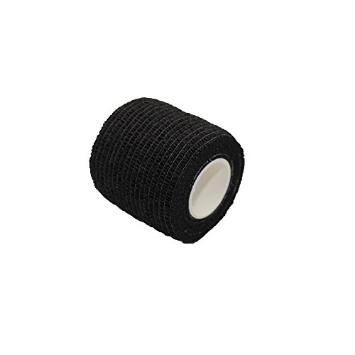 Juego de 6 rollos de cinta autoadhesiva para muñeca, tobillo, esguinces, rodillo de vendaje autoadhesivo, cinta atlética, color negro Juego de 6 rollos de cinta autoadhesiva para muñeca, tobillo, esguinces, rodillo de vendaje autoadhesivo, cinta atlética, color negro