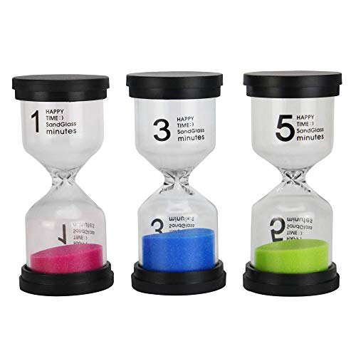 Juego de 6 temporizadores de arena | Relojes de arena codificados por color de arena | Ayuda para la enseñanza visual en el aula | Tiempos de reloj de arena surtidos | Pukkr Juego de 6 temporizadores de arena | Relojes de arena codificados por color de arena | Ayuda para la enseñanza visual en el aula | Tiempos de reloj de arena surtidos | Pukkr