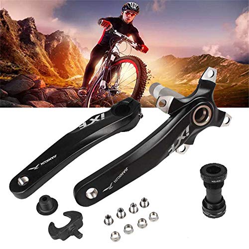 Juego De Bielas De Bicicleta De Montaña De 170 MM, Juego De Brazo De Biela MTB De Aleación De Aluminio, Kit De Soporte Inferior De Bicicleta, Manivela Hueca Integrada (Manivela + pedalier) Juego De Bielas De Bicicleta De Montaña De 170 MM, Juego De Brazo De Biela MTB De Aleación De Aluminio, Kit De Soporte Inferior De Bicicleta, Manivela Hueca Integrada (Manivela + pedalier)