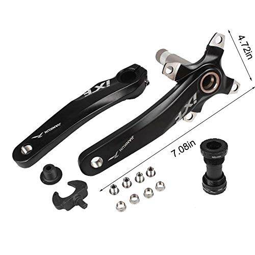 Juego De Bielas De Bicicleta De Montaña De 170 MM, Juego De Brazo De Biela MTB De Aleación De Aluminio, Kit De Soporte Inferior De Bicicleta, Manivela Hueca Integrada (Manivela + pedalier) Juego De Bielas De Bicicleta De Montaña De 170 MM, Juego De Brazo De Biela MTB De Aleación De Aluminio, Kit De Soporte Inferior De Bicicleta, Manivela Hueca Integrada (Manivela + pedalier)