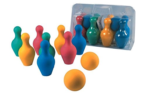 Juego de bolos amaya en foam 8 piezas y 2 pelotas longitud 18 cm