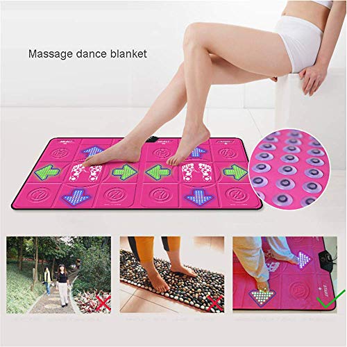 Juego de colchoneta de Masaje de Baile Doble, TV inalámbrica Computadora Somatosensorial de Doble Uso, Yoga Aerobice Somatosensorial Juego Juego clásico, Alfombrilla de Baile Juego de colchoneta de Masaje de Baile Doble, TV inalámbrica Computadora Somatosensorial de Doble Uso, Yoga Aerobice Somatosensorial Juego Juego clásico, Alfombrilla de Baile