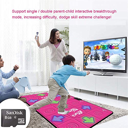 Juego de colchoneta de Masaje de Baile Doble, TV inalámbrica Computadora Somatosensorial de Doble Uso, Yoga Aerobice Somatosensorial Juego Juego clásico, Alfombrilla de Baile