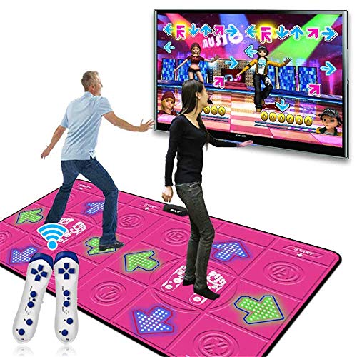 Juego de colchoneta de Masaje de Baile Doble, TV inalámbrica Computadora Somatosensorial de Doble Uso, Yoga Aerobice Somatosensorial Juego Juego clásico, Alfombrilla de Baile