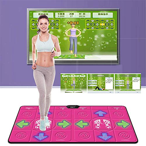 Juego de colchoneta de Masaje de Baile Doble, TV inalámbrica Computadora Somatosensorial de Doble Uso, Yoga Aerobice Somatosensorial Juego Juego clásico, Alfombrilla de Baile