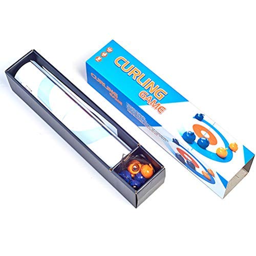 Juego de Curling para la Familia Juegos de Mesa de Equipo portátil, Juego de Mesa de Curling Juego de Mesa Compacto de Curling Mini Juegos de Mesa portátiles