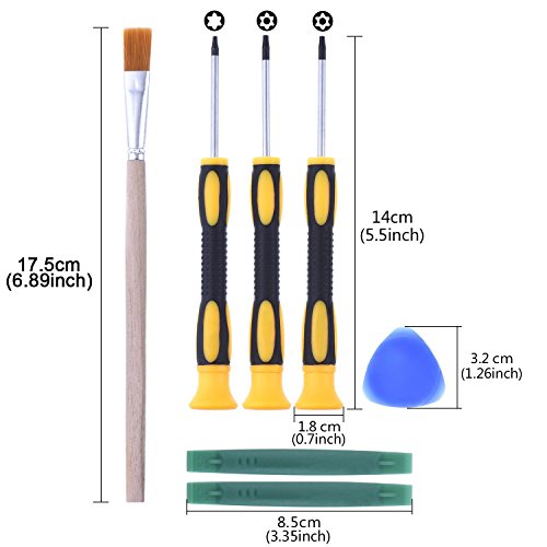 Juego de Destornillador T6 T8 T10 y Herramienta de Palanca de Apertura con Cepillo de Limpieza para Xbox One Xbox 360 Controller Juego de Destornillador T6 T8 T10 y Herramienta de Palanca de Apertura con Cepillo de Limpieza para Xbox One Xbox 360 Controller