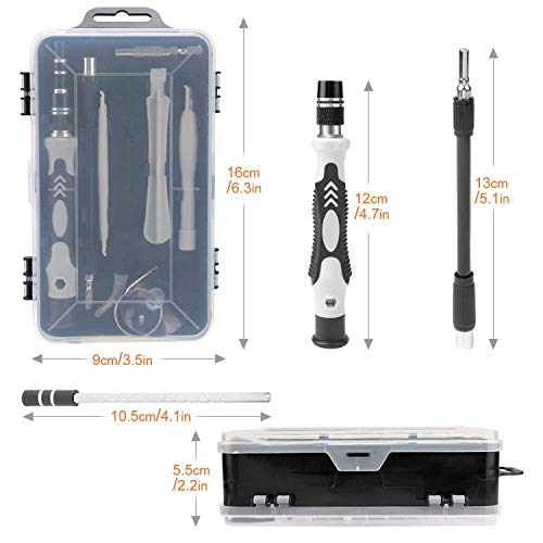 Juego de Destornilladores, Destornilladores de Precisión Kit, 115 en 1 Magnético Kit de Herramientas de Profesional para Reparar Teléfonos Celulares, Reloj, Gafas, refrigerador, Ordenador ect