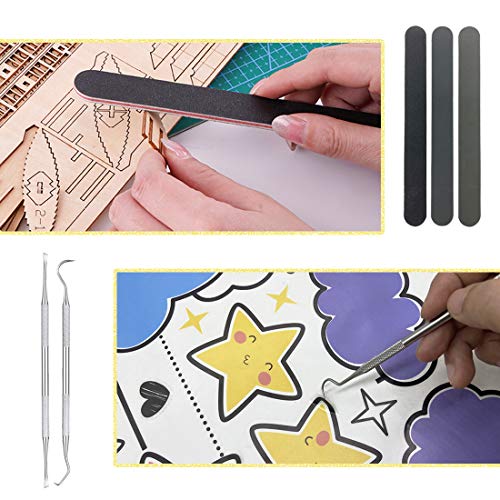 Juego de herramientas para manualidades, 17 piezas, vinilo, herramientas de acero inoxidable, accesorios para HTV, Cameos, rótulos, incluyendo ganchos desrejados, pinzas, espátula, silueta Juego de herramientas para manualidades, 17 piezas, vinilo, herramientas de acero inoxidable, accesorios para HTV, Cameos, rótulos, incluyendo ganchos desrejados, pinzas, espátula, silueta