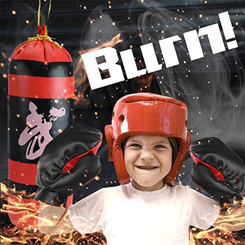 Juego de juguetes de boxeo para niños con guantes Mini bolsas de arena de boxeo que cuelgan saco de boxeo Juguetes de boxeo Figuras