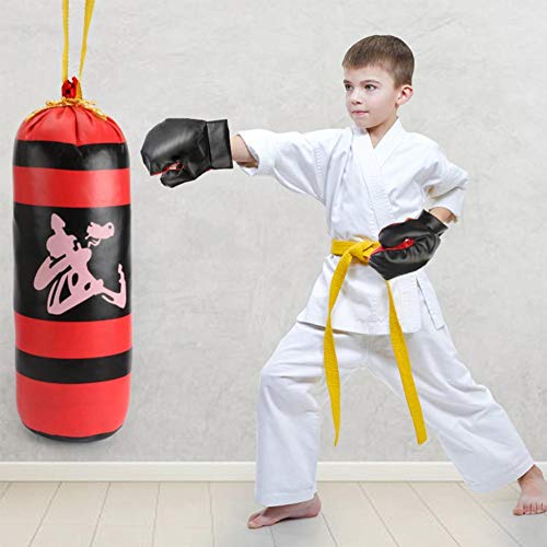 Juego de juguetes de boxeo para niños con guantes Mini bolsas de arena de boxeo que cuelgan saco de boxeo Juguetes de boxeo Figuras